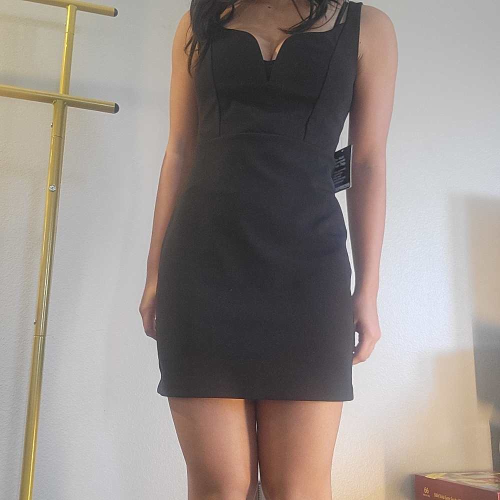 Express black semi formal dress